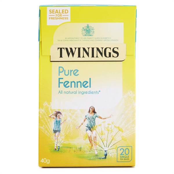 Twinings Pure Fennel Tea Bags Imported